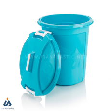 سطل زباله اپل تاپ درب قفلی اشکان پلاستیک 3870