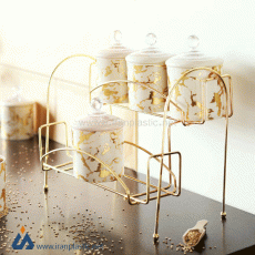 جا ادویه استند دار طرح ماربل رزمن پلاستیک