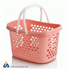 سبد خرید پلاستیکی گلرخ سایز 4 ایده آل پلاستیک 8604