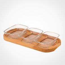 اردور خوری چهارگوش سه خانه کف چوبی لیمون پلاستیک 2162