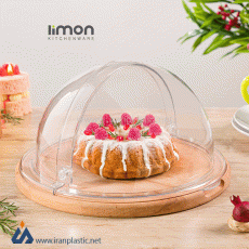 ظرف کیک کف چوبی لیمون پلاستیک 21792