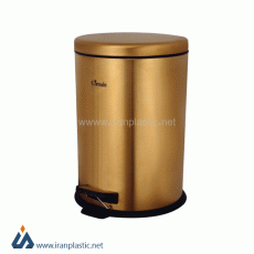 سطل زباله استیل آرام بند 20 لیتری سرکوله