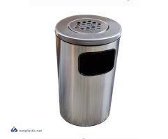 سطل زباله استیل زیر سیگاری دار سرکوله