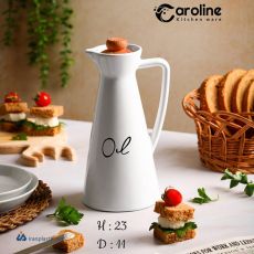 ظرف آبلیمو و روغن سرامیکی نیلوفر کارولین