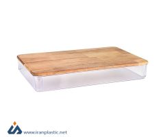 ظرف نگهدانده درب چوبی آریسام پلاستیک GH