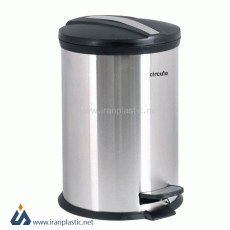 سطل پدالی استیل 15 لیتری در پلیمری سرکوله 15P