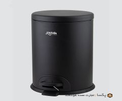 سطل زباله پدالی استیل ۲۰ لیتری مشکی متالیس